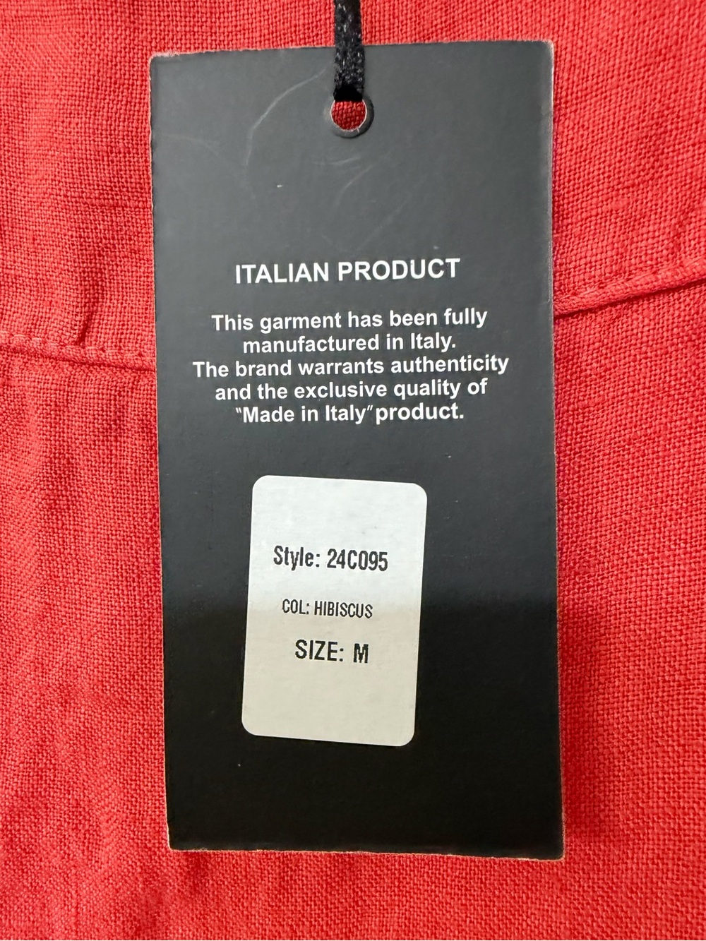 Francesca Bettini 100% Linen Tank Top Made in Italy Hibiscus - Picture 4 of 9